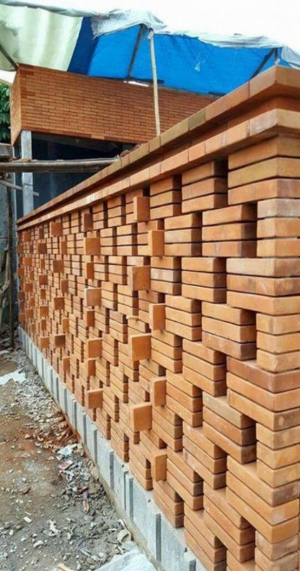 Pagar Rumah Batu Bata Bali Minimalis