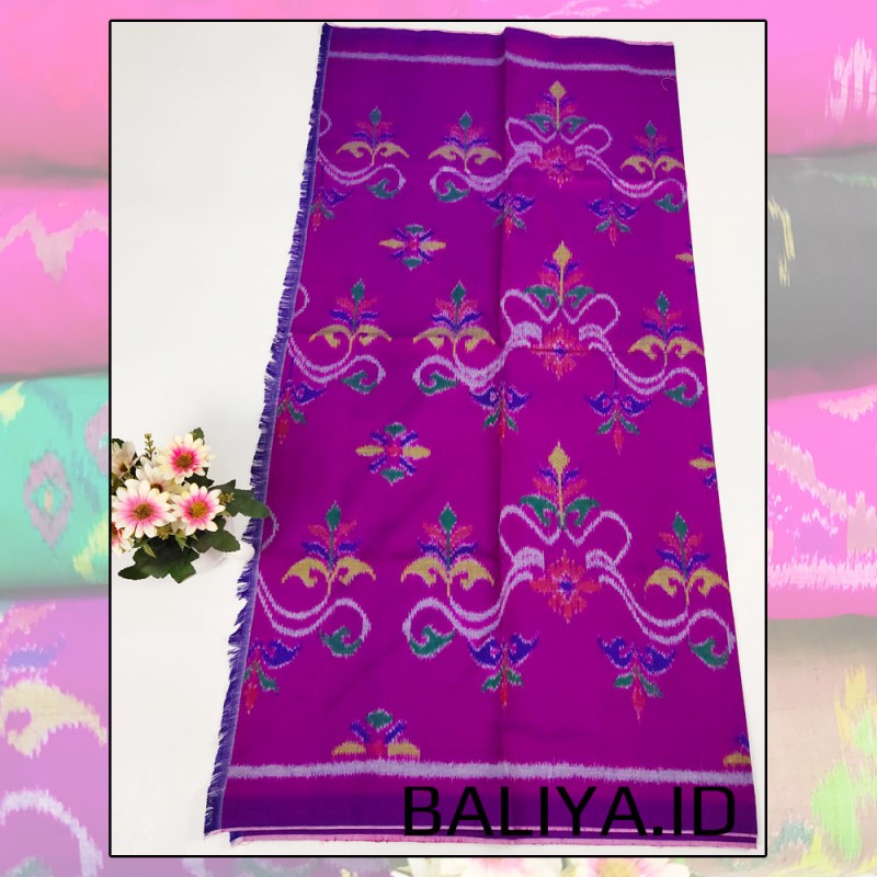 Kain Sutra Mastuli Bali Warna Ungu