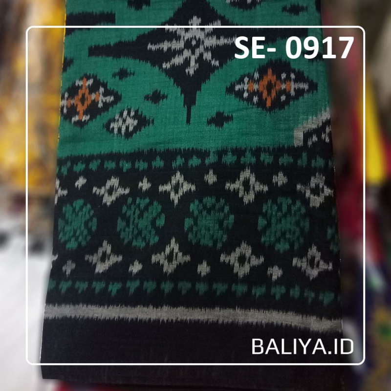 Kain endek bali meteran Warna Hijau