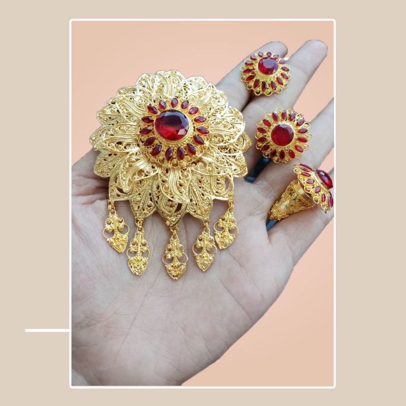 bros kebaya kutu baru warna merah