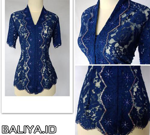Kebaya Warna Navy Full Payet