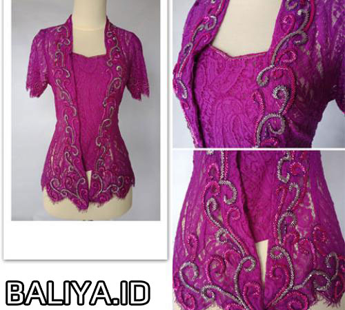 Kebaya Dengan Tampilan Warna Ungu