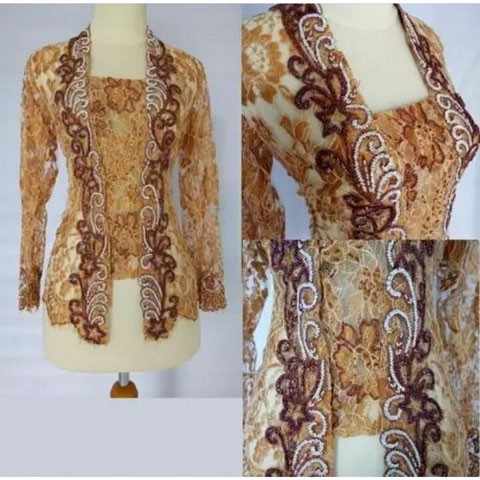 15 Kebaya Untuk Kulit Gelap Cokelat Muda
