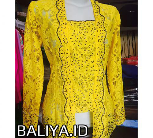 Kebaya Semi perancis Warna Kuning