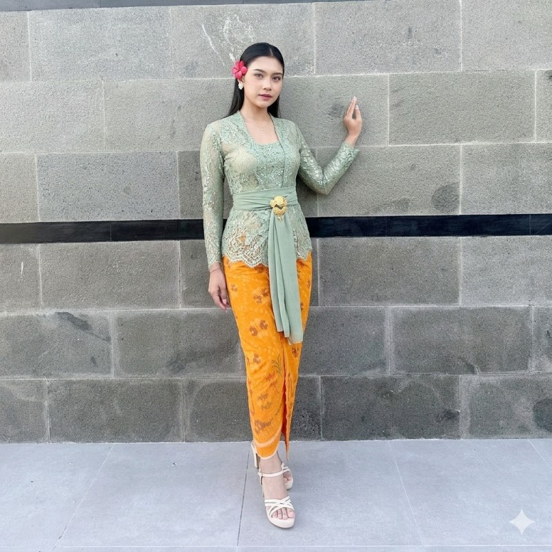 Endek Semi Mastuli Warna Kuning