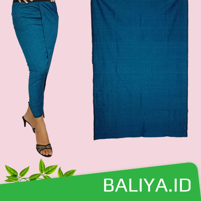 Kain Endek Polos Warna Tosca