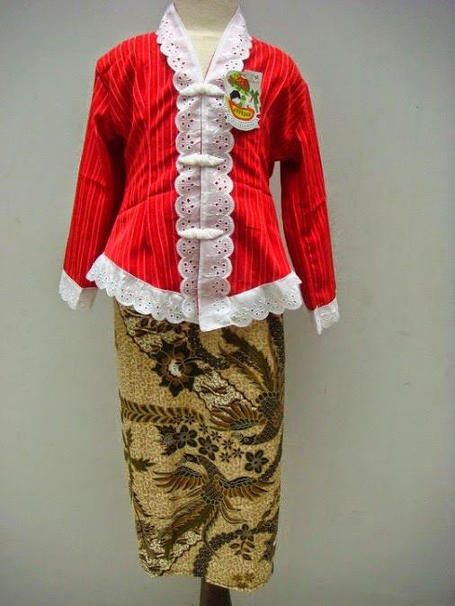 Kebaya Putih Merah