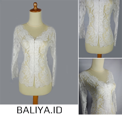 Kebaya Wanita Model Kerah V