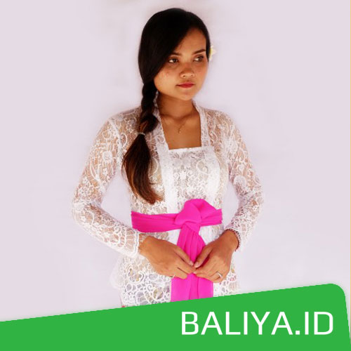 Kebaya Warna Putih Lengan Panjang