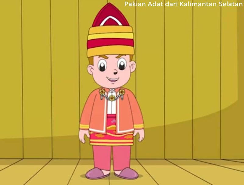 Pakian Adat Pria Kalimantan Selatan
