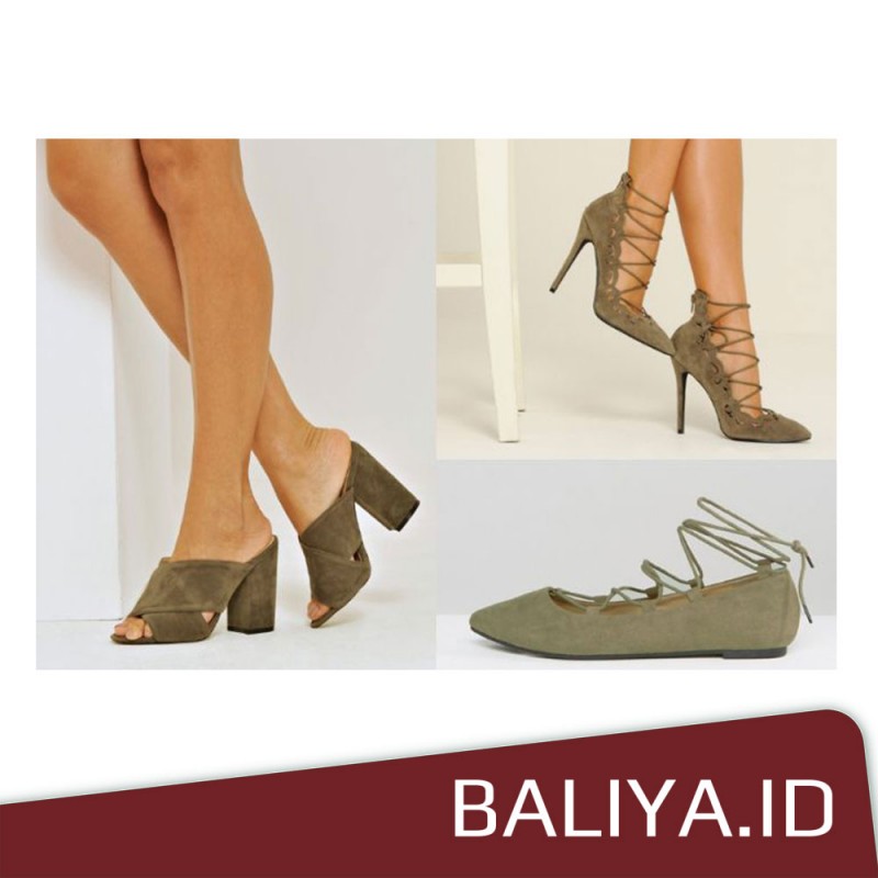 Sandal Wanita Warna Khaki