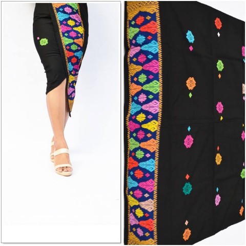 Tenun Songket Singaraja Warna Hitam