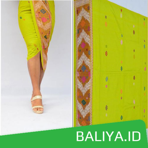 Tenun Songket Warna Hijau Muda