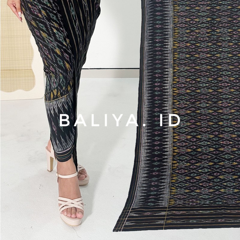endek cepuk warna hitam