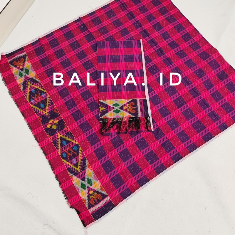 endek dobol baliya id warna magenta lembaran