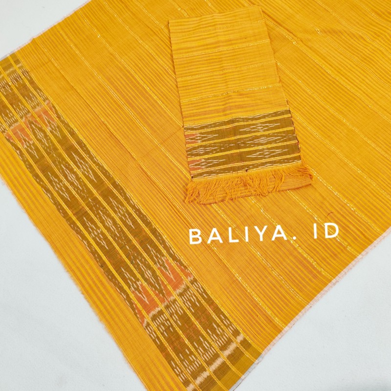 kamen endek banyumas warna kuning baliya