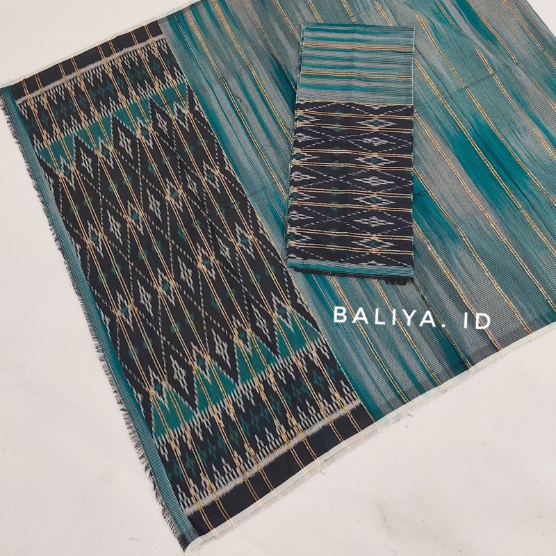 kamen endek banyumas warna tosca baliya