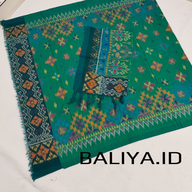kamen endek warna hijau semi lasem baliya