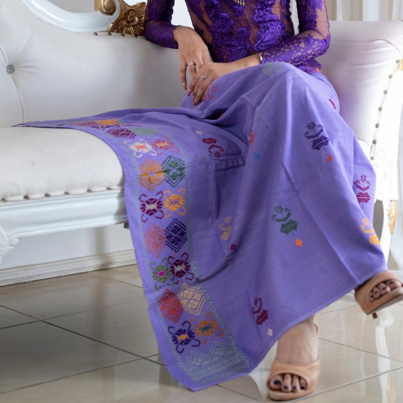 songket jembrana atbm taburan ungu lilac 2