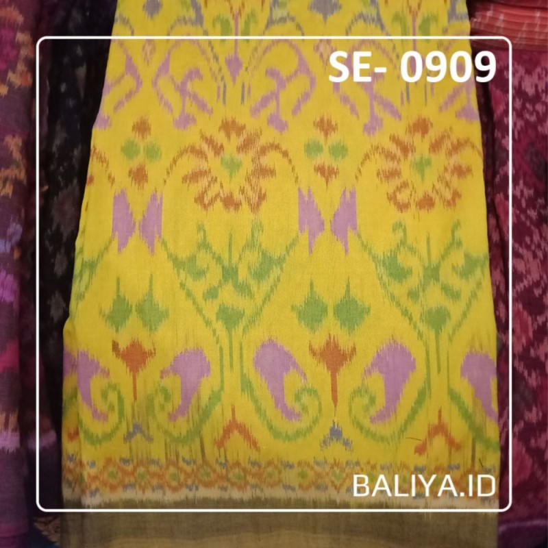 Kain Endek Warna Kuning