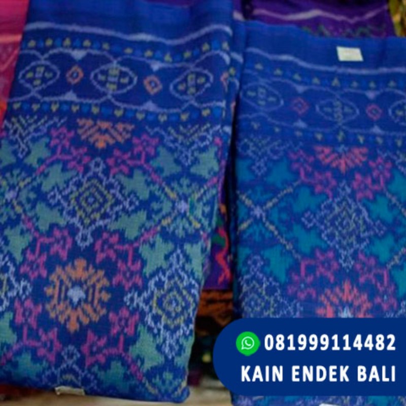 Kain Endek Untuk Seragam Warna Biru