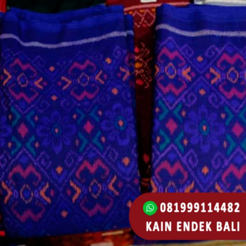 Kain Endek Warna Biru Untuk Baju
