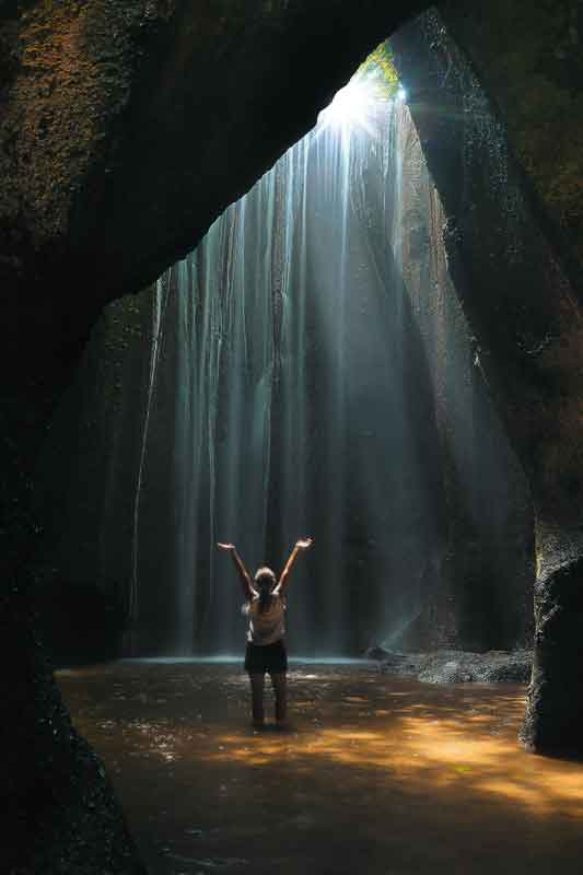 Unique Tukad Cepung Waterfall in Bali 1